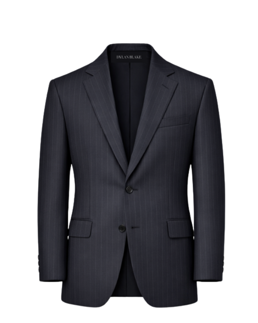 Charcoal Pinstripe Sport Coat