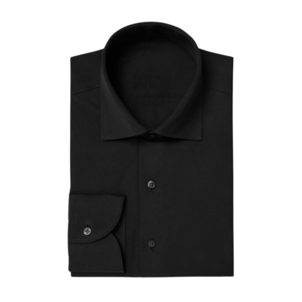 Black Classic Collar Dress Shirt