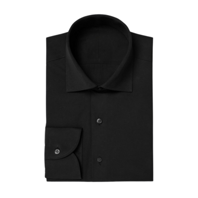 Black Classic Collar Dress Shirt