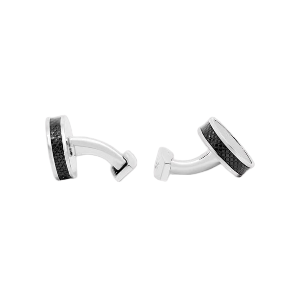 Carbon Tablet Cufflinks – with Palladium