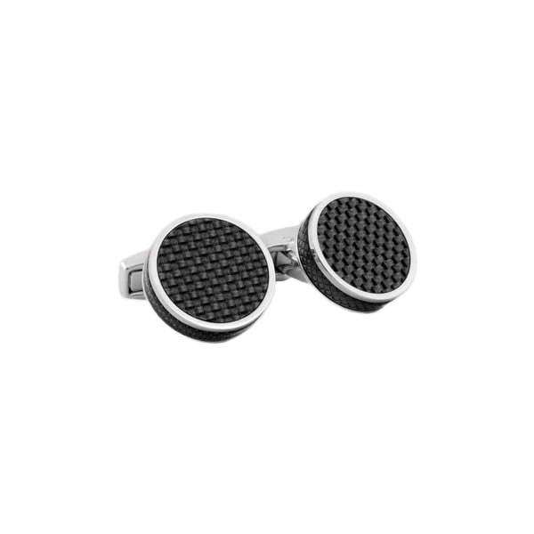 Carbon Tablet Cufflinks – with Palladium