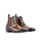 Brown Patina Chelsea Boots