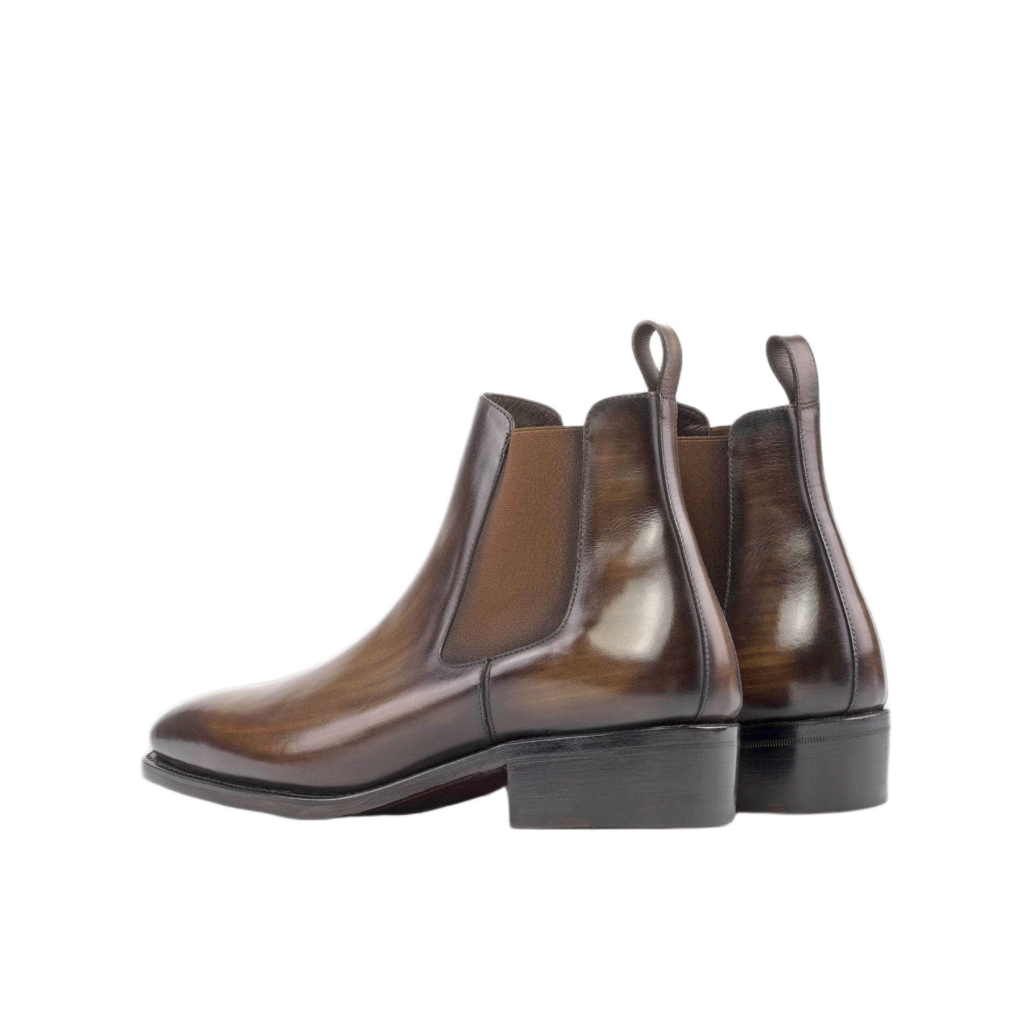 Brown Patina Chelsea Boots