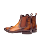 Cognac Patina Chelsea Boots
