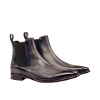 Gray Patina Chelsea Boots