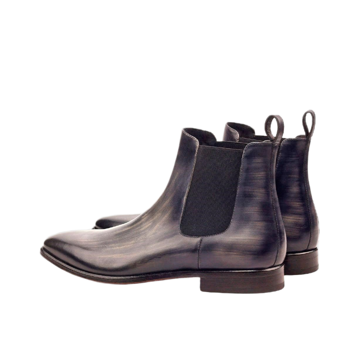 Gray Patina Chelsea Boots
