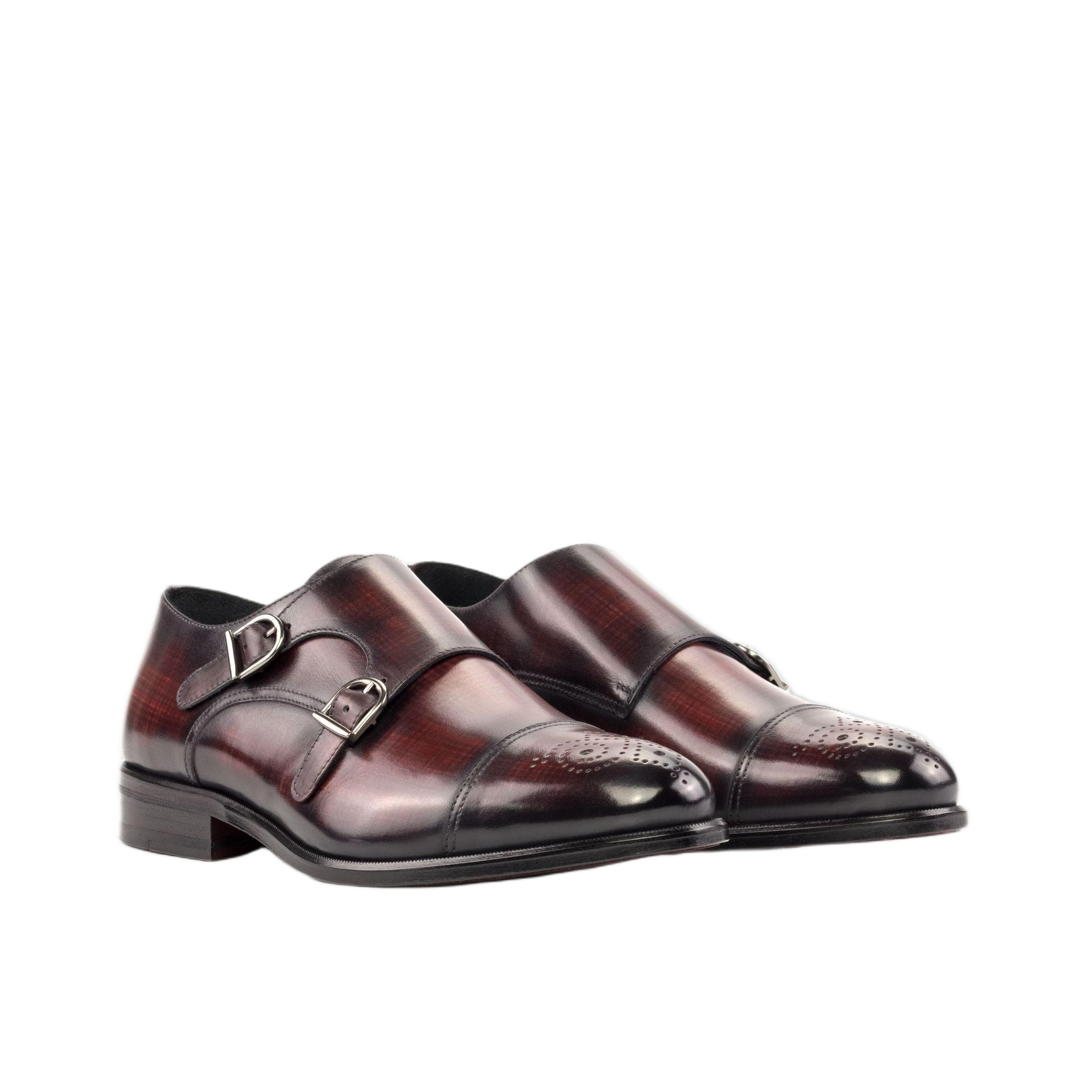 Burgundy Patina Double Monk