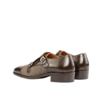 Brown Patterned Double Monk