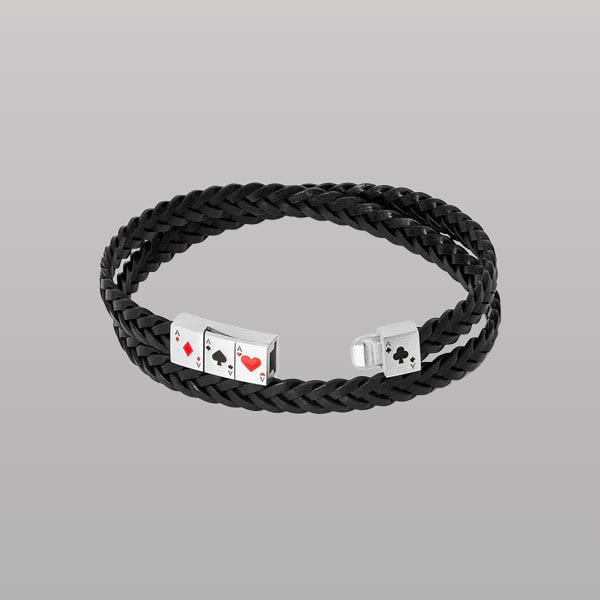 Flush of Aces Bracelet – Black