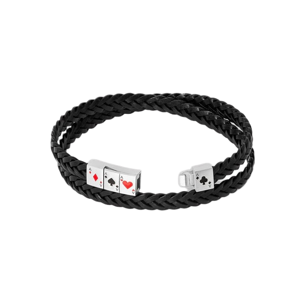 Flush of Aces Bracelet – Black