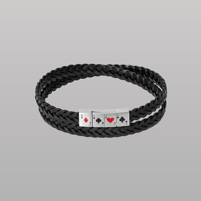 Flush of Aces Bracelet – Black