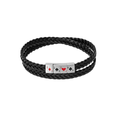 Flush of Aces Bracelet – Black