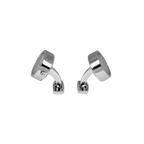 Stainless Steel Guilloche Watch Cufflinks – White Mother of Pearl