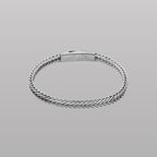 Herringbone Click Multi‑Strand Bracelet – Black