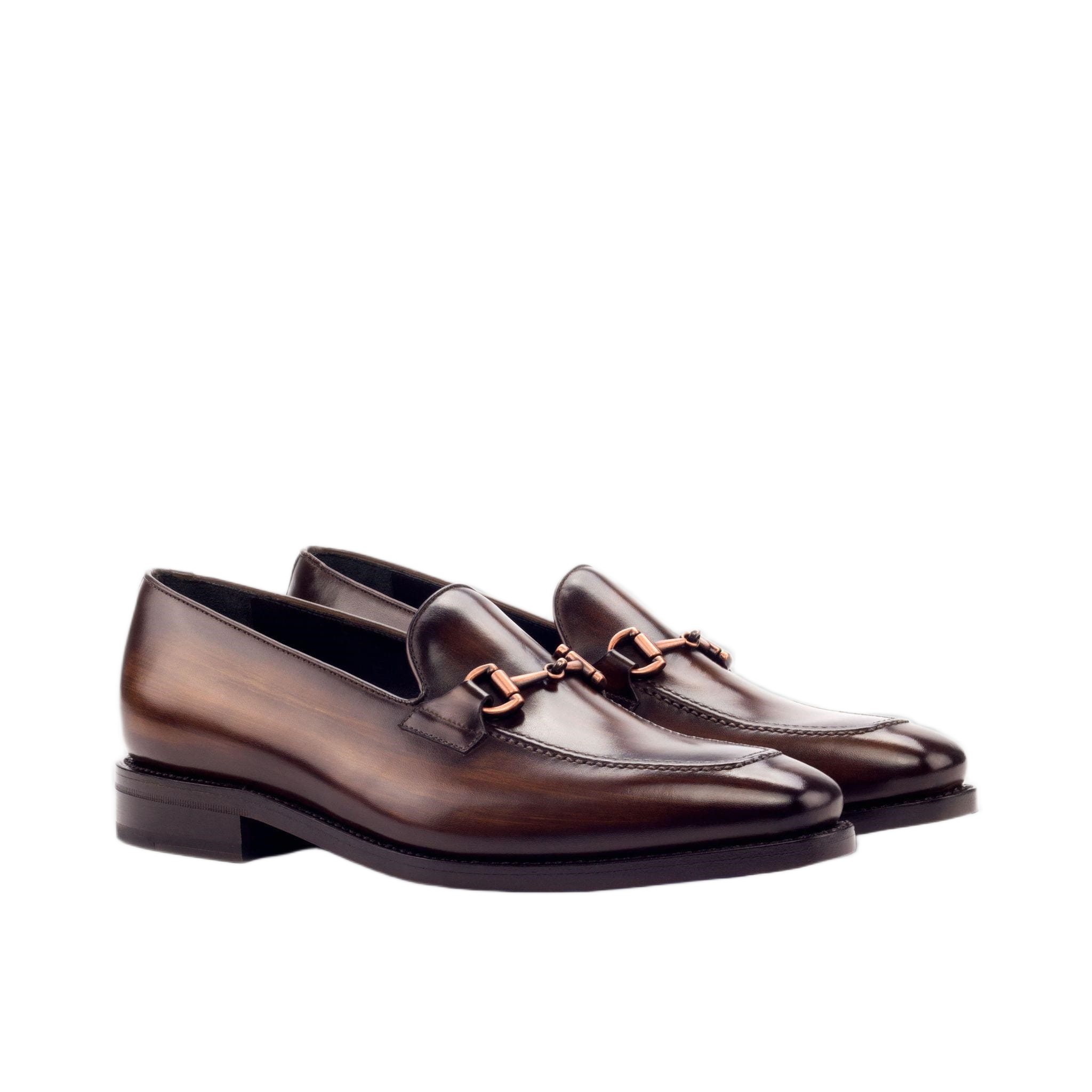 Brown Patina Loafers
