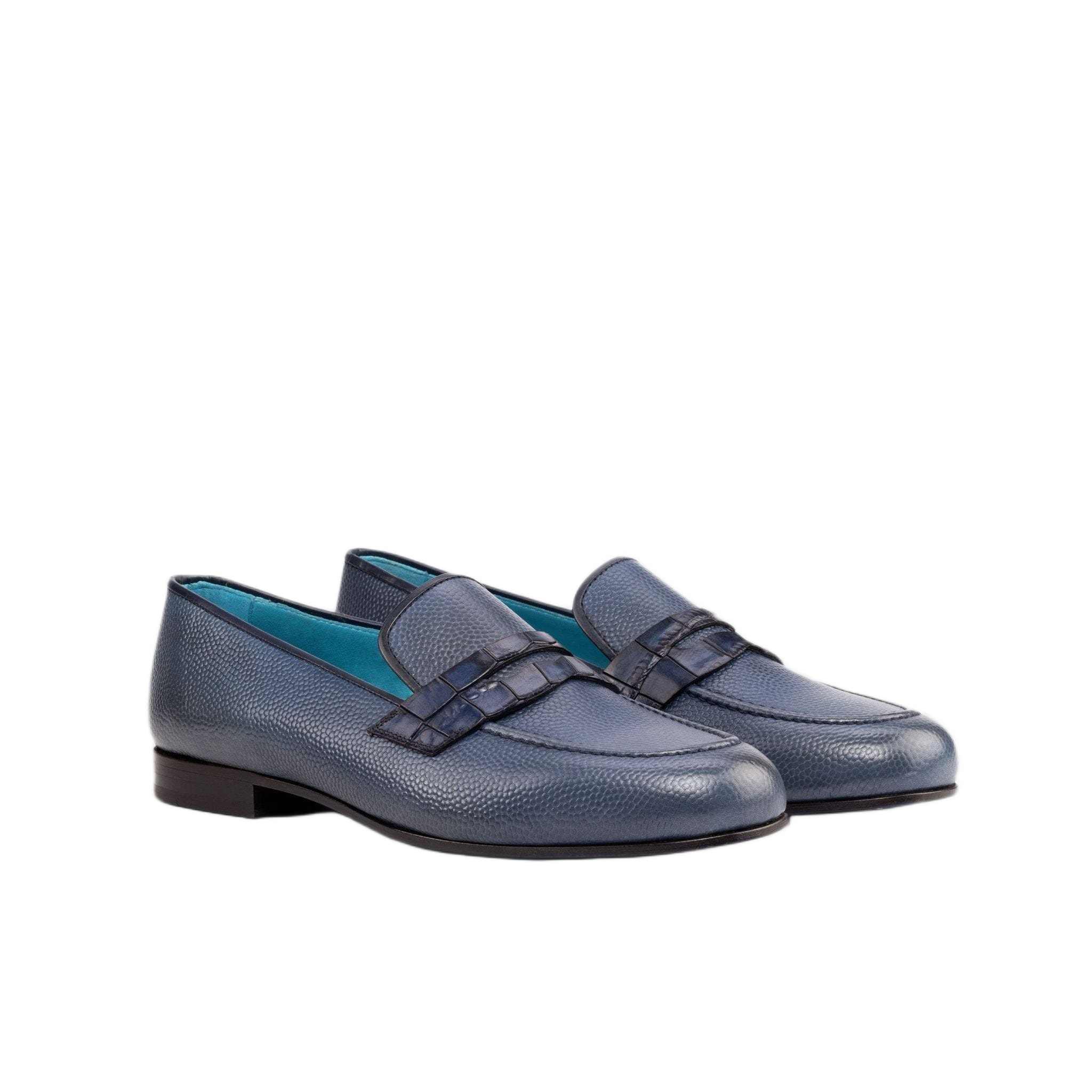 Pebble Blue Loafers