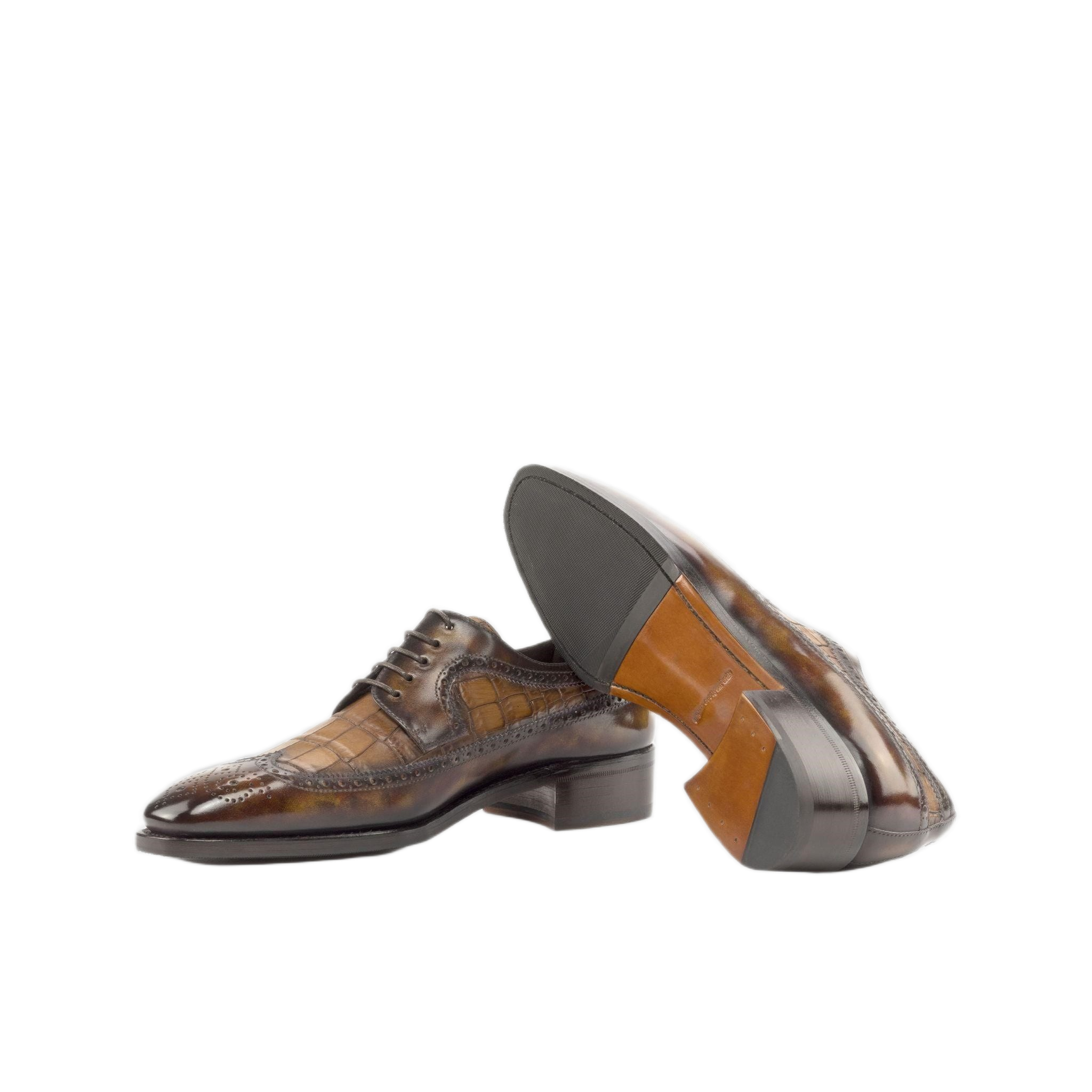 Fire Patina / Brown Croco Longwings