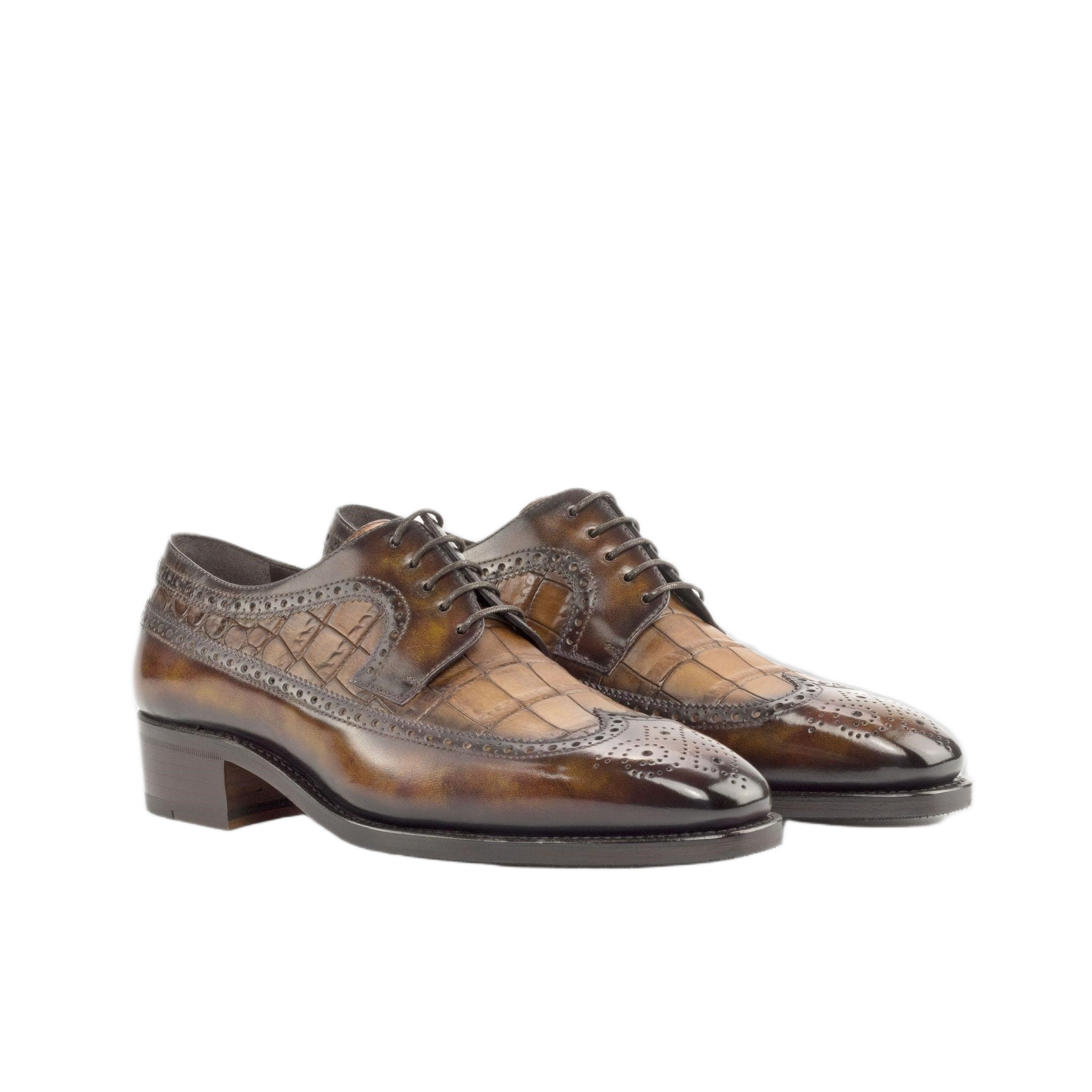 Fire Patina / Brown Croco Longwings
