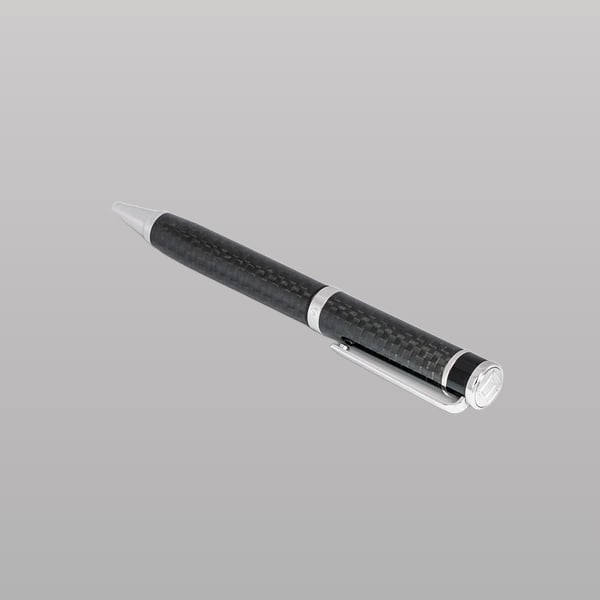 Monaco Ball Point Pen – Black Carbon Fibre Effect Resin
