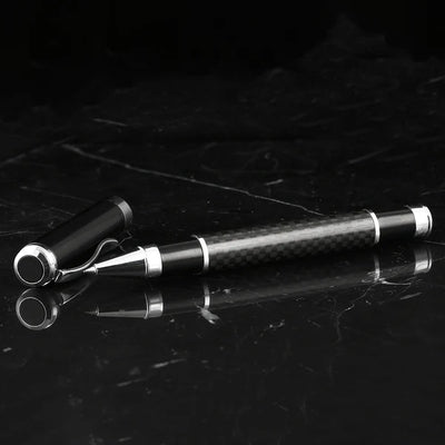 Monaco Ball Point Pen – Black Carbon Fibre Effect Resin