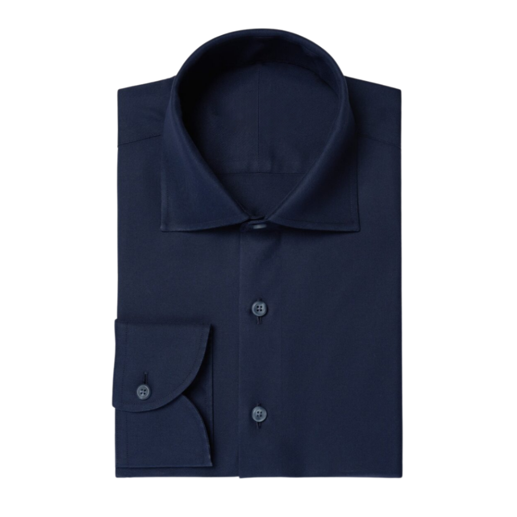 Navy Classic Collar Dress Shirt
