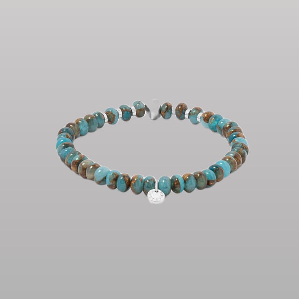 Nepal Nugget Beaded Bracelet – Blue Jasper