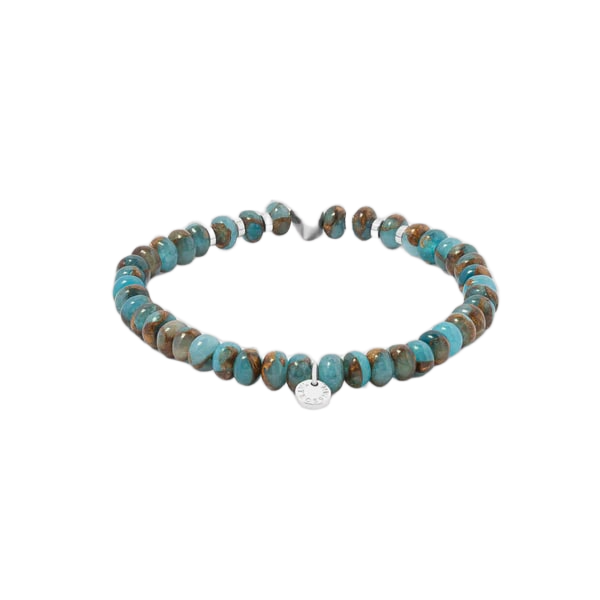 Nepal Nugget Beaded Bracelet – Blue Jasper