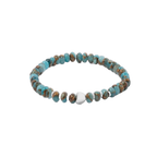 Nepal Nugget Beaded Bracelet – Blue Jasper