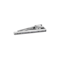 Prince of Wales Tweed Tie Clip – Gunmetal Plated with Blue Enamel