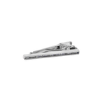 Prince of Wales Tweed Tie Clip – Gunmetal Plated with Blue Enamel