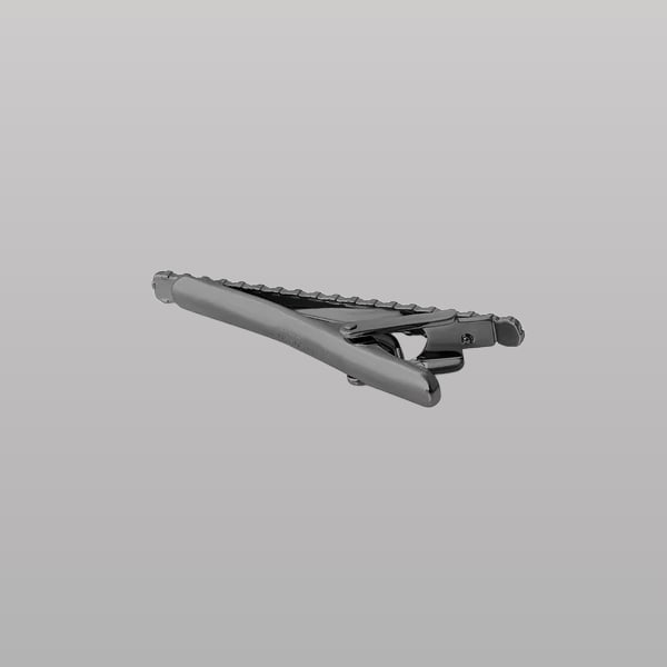 Quad Knot Tie Clip – Gunmetal Plating