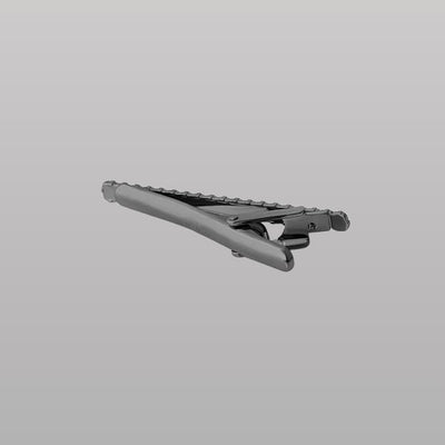 Quad Knot Tie Clip – Gunmetal Plating