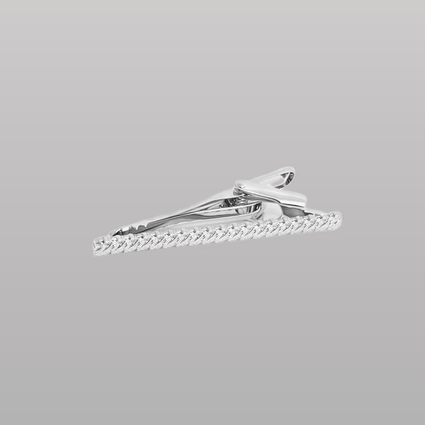 Quad Knot Tie Clip – Palladium Plating