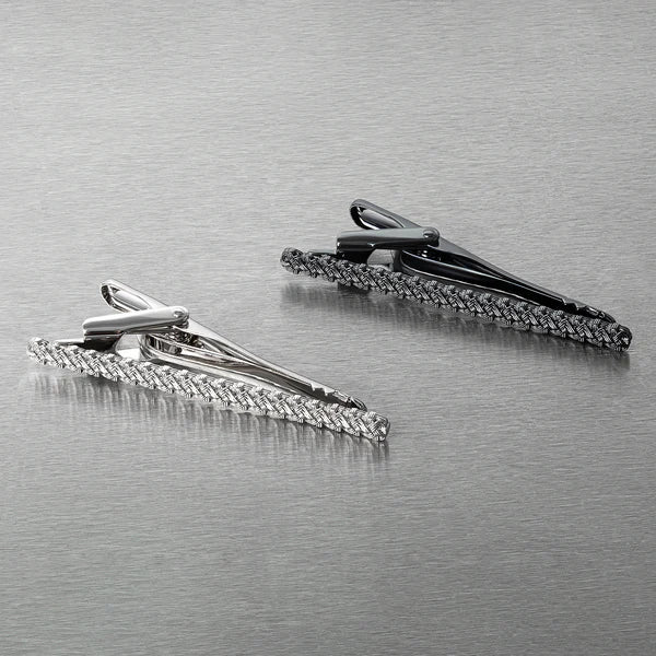 Quad Knot Tie Clip – Palladium Plating