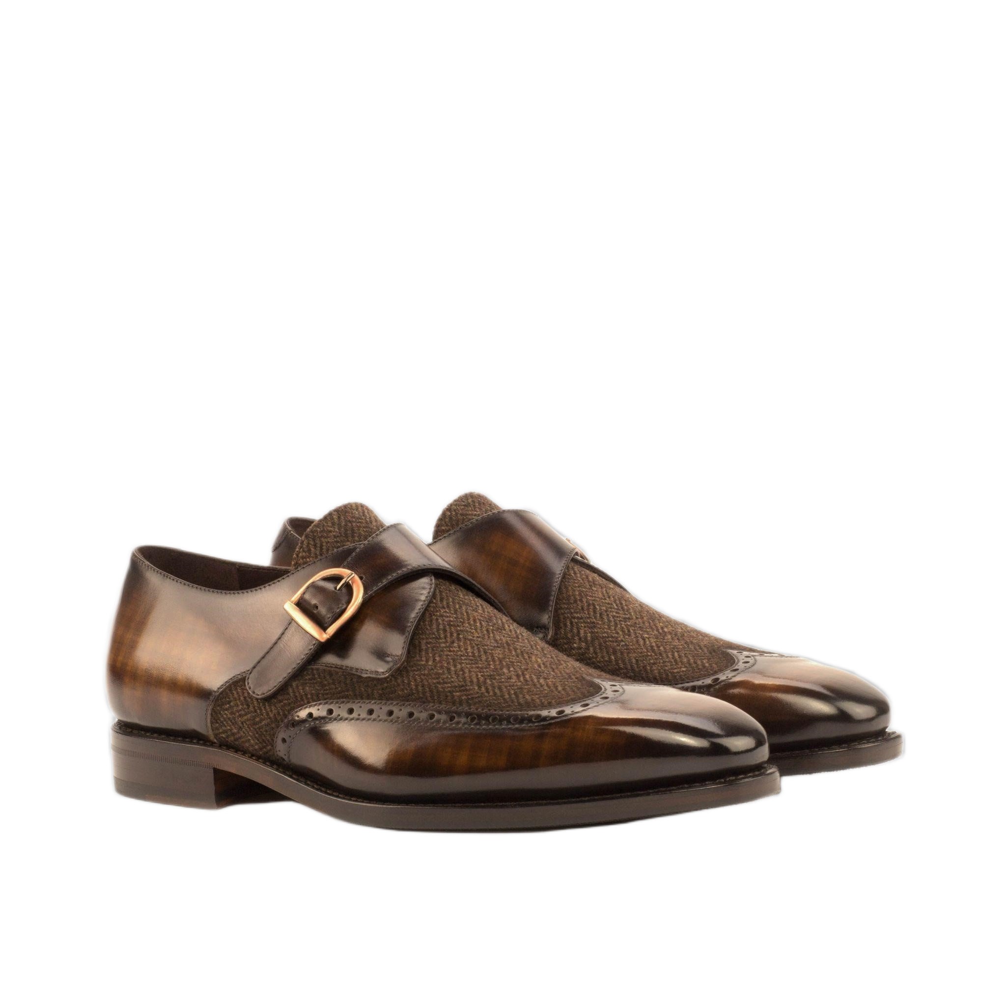 Herringbone Patina Single Monk