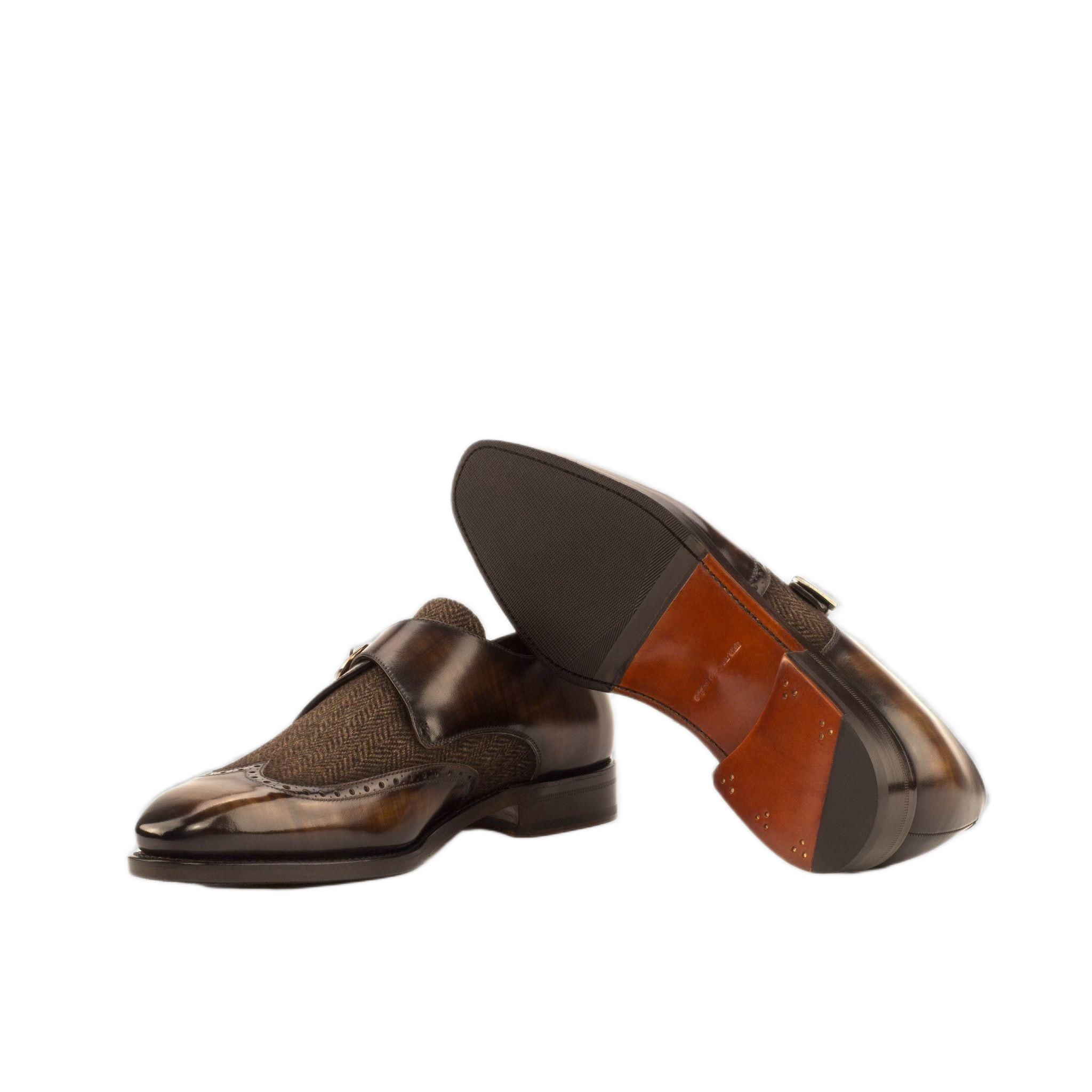 Herringbone Patina Single Monk