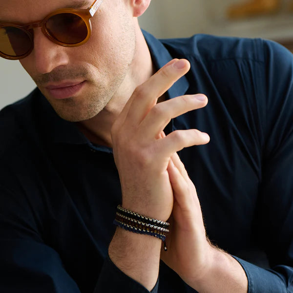 Thompson Macrame Friendship Knot Bracelet – Blue Sodalite