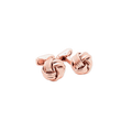 Satin Dot Knot Cufflinks – Rose Gold Plated