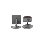 Titanium Classic Cufflinks with Red Tiger Eye