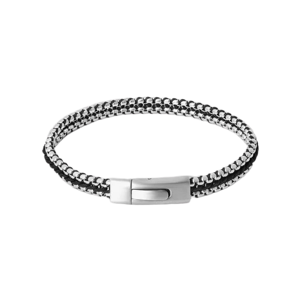 Tris Button Bracelet – Black