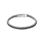Tris Button Bracelet – Black