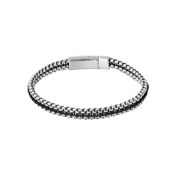 Tris Button Bracelet – Black