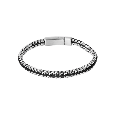 Tris Button Bracelet – Black
