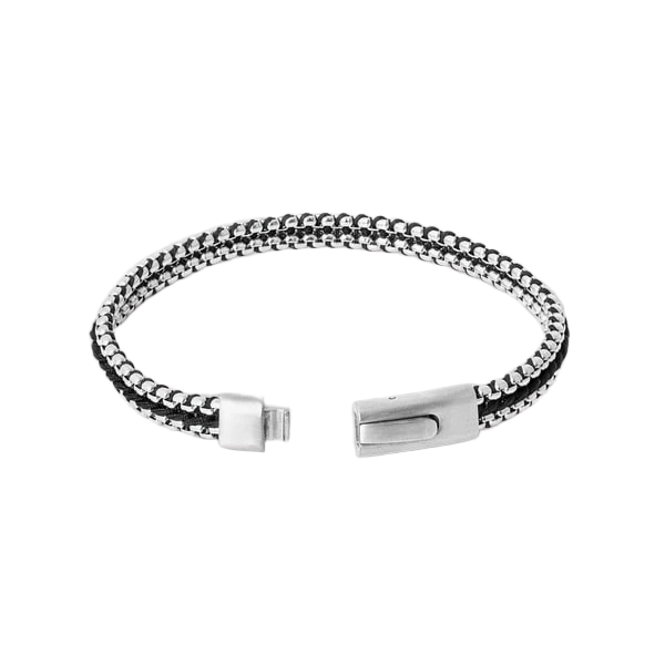 Tris Button Bracelet – Black