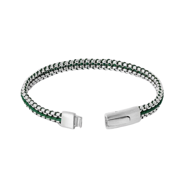 Tris Button Bracelet – Green
