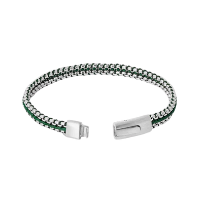 Tris Button Bracelet – Green