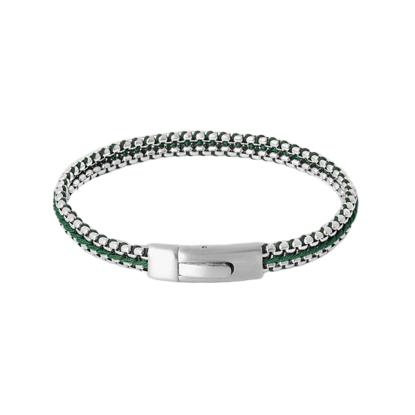 Tris Button Bracelet – Green