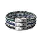 Tris Button Bracelet – Green