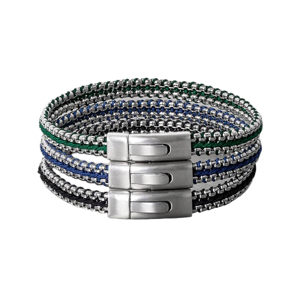Tris Button Bracelet – Green