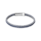 Tris Button Bracelet – Blue
